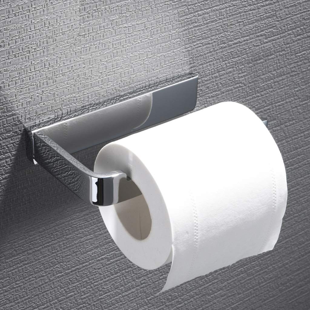 Portarrollos de papel higiénico Portarrollos de papel higiénico adhesivo Portarr Portarrollos de papel higiénico autoadhesivo para baño Montado en la pared Acero inoxidable Dibujo de alambre