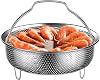 Stainless Steel Steamer Basket - Vegetable Steamer Basket, Rice Cooker For Instant Cooker With Handle, Multifunctional Pressure CookerAccessories, FoodBasket Insert For Cooking Pot