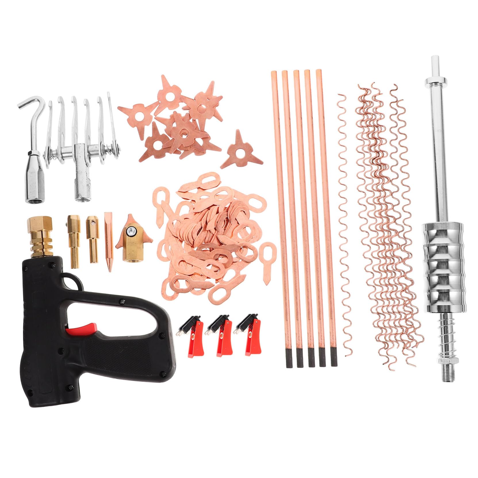 Kit 86 pièces débosselage carrosserie et outil soudage par points