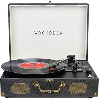 record player with inbuilt speakers