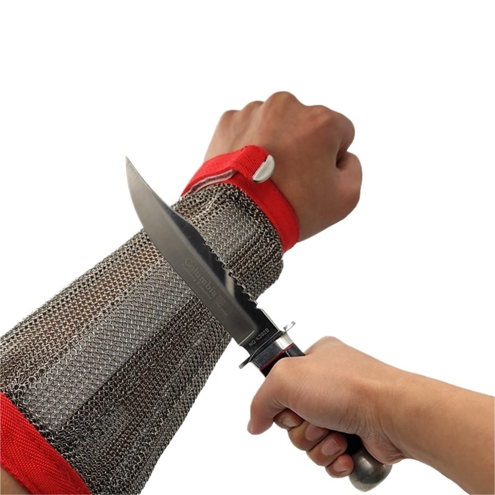 Brazaletes anticorte con Anillos de Acero, Acero Inoxidable 316, anticorte, antiexplosivos, autodefensa, Seguridad y protección contra la Violencia.
