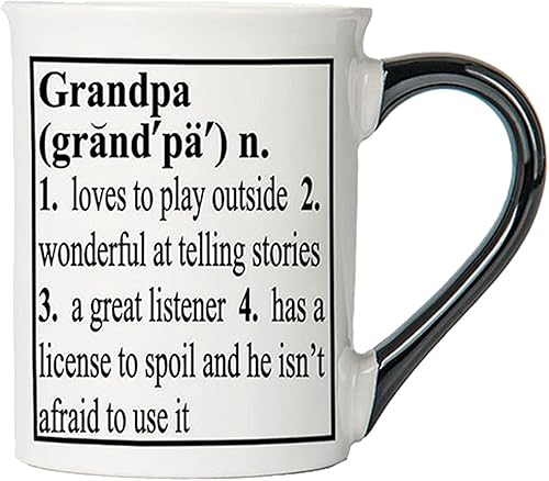 Cottage Creek - Taza de café de cerámica para abuelos en caja de regalo de 16 onzas, regalos para abuelos nuevos, regalos para abuelo de parte de
