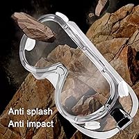 Vista 6 de Paquete de 6 gafas de seguridad protectoras antivaho - Lentes transparentes ajustables suaves y ligeras