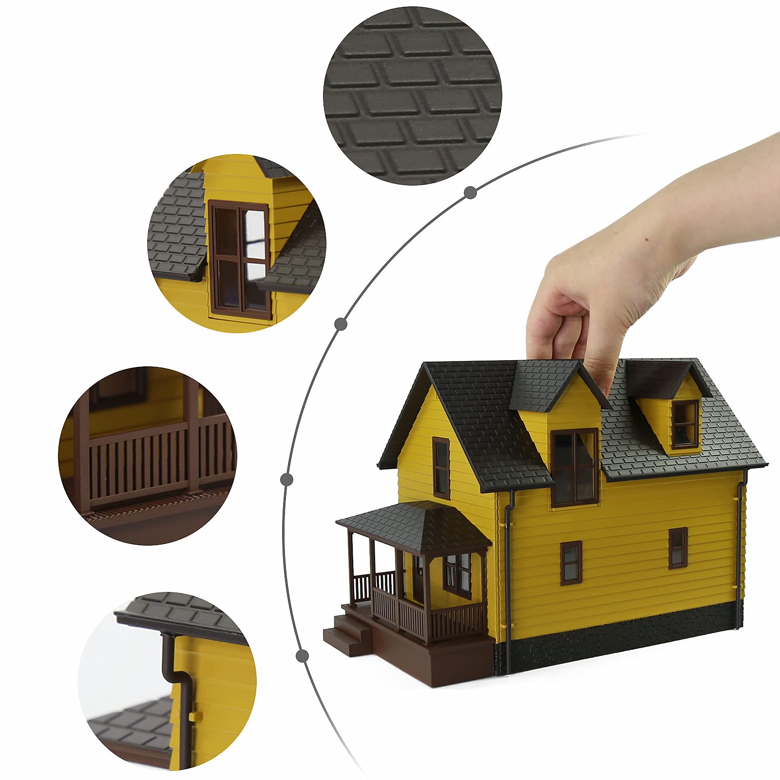 O Scale Christmas Village Model Building 150 Residential Modern House