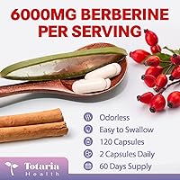 Vista 8 de Berberine Supplement with Ceylon Cinnamon, Milk Thistle - GLP-1 Supplement GLP Activate Natural Formula, Berberine Plus for Liver & Gut Health