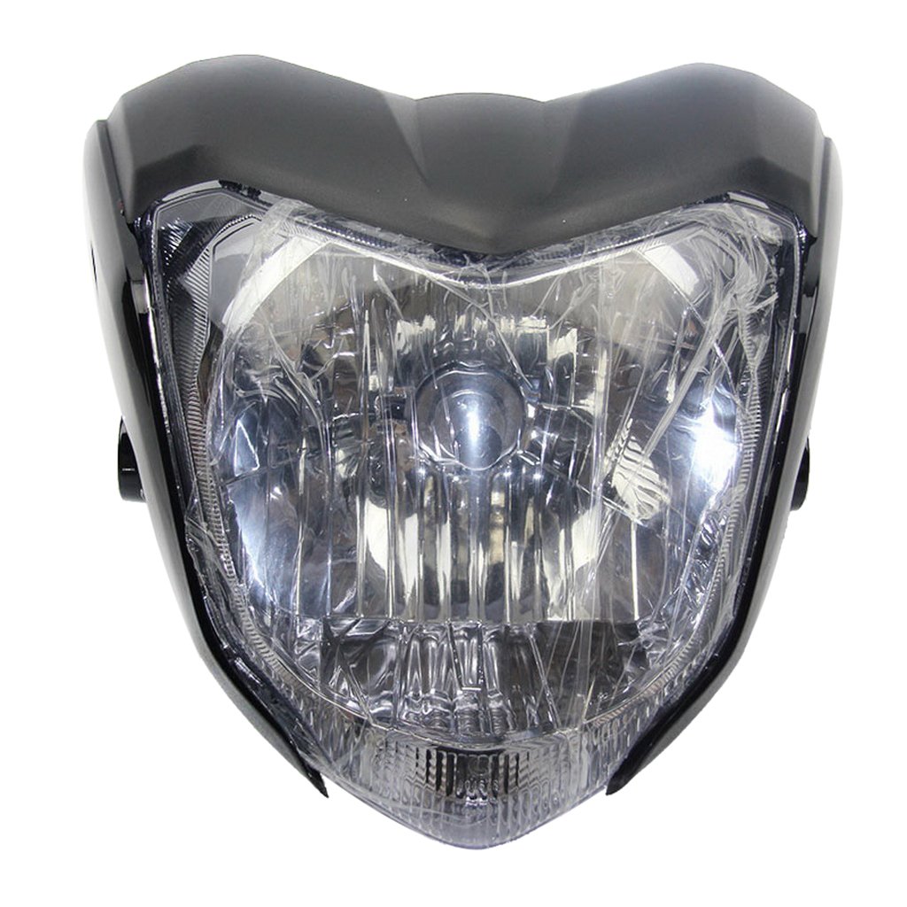 Homyl Tête de Fourche Plaque,Phare de Moto,Phare de Moto LED pour Yamaha - Noir