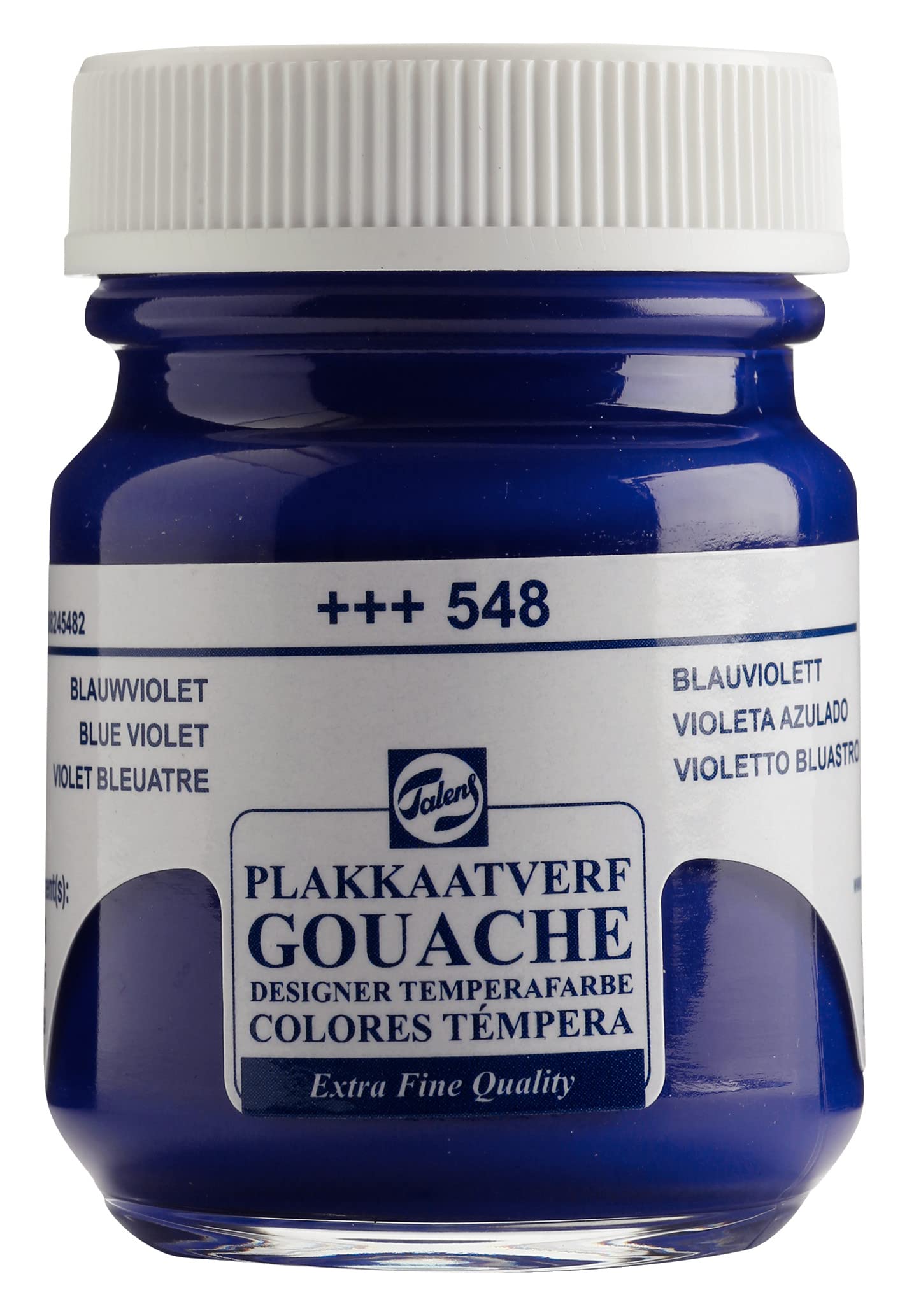 Talens Gouache Extra Fine Quality - 50 ml Blue Violet 548 - Highly Pigmented Matt Finish Paint