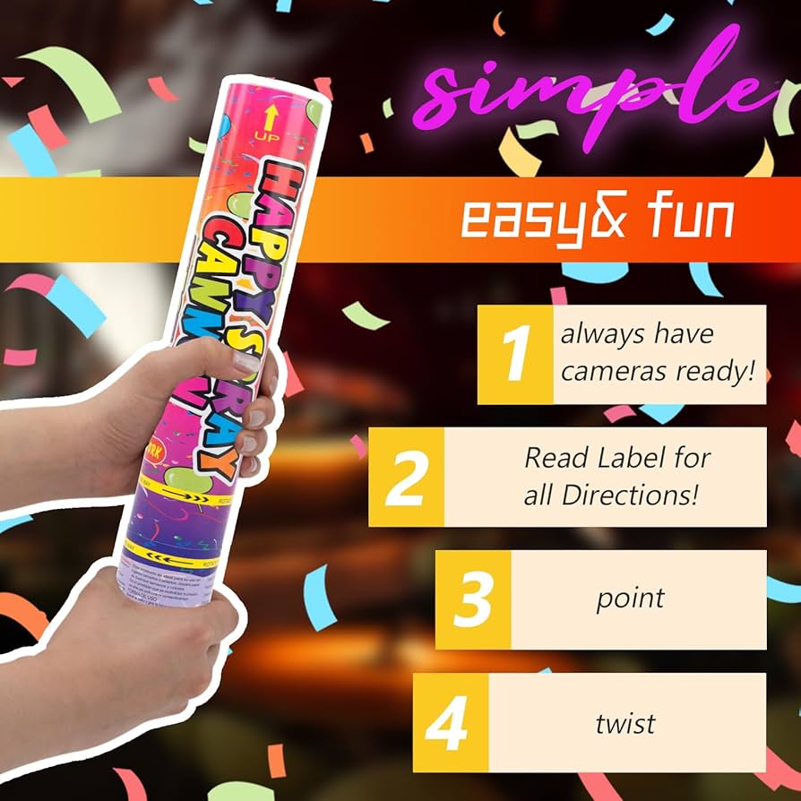 Amazon.com: Confetti Cannon 12 Pack Confetti Poppers