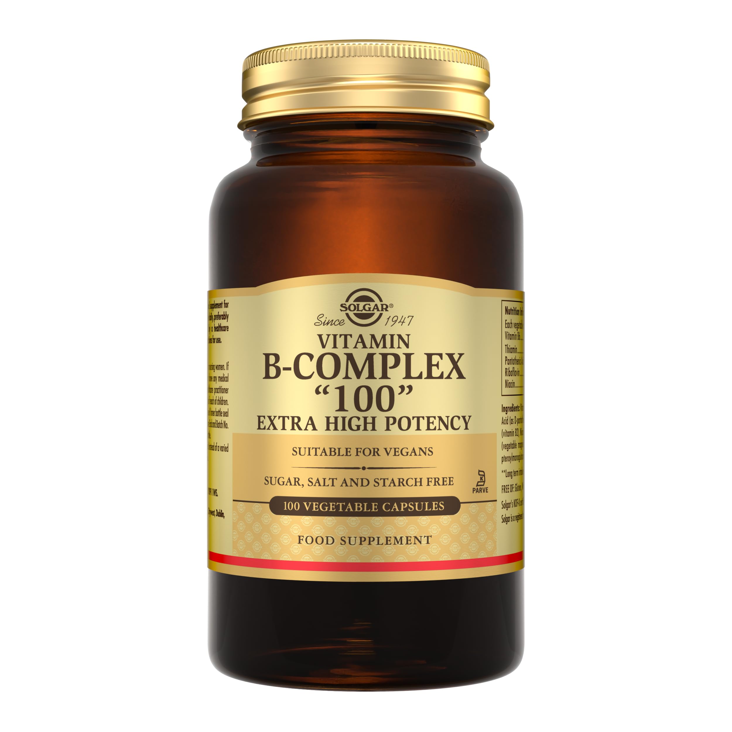 Solgar - Vitamin B Complex 100 Extra High Potency 100Vcaps