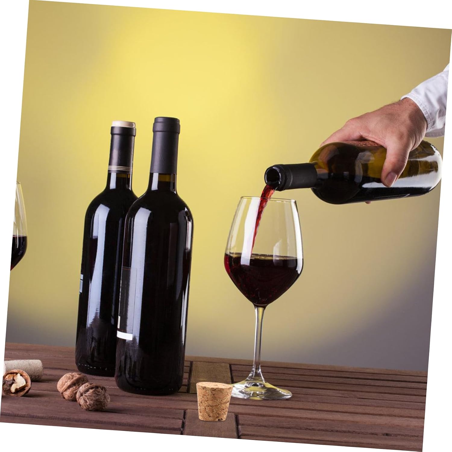 40pcs Wine Bottle Cork Stoppers, Cork Replacement for Beverage Bottles