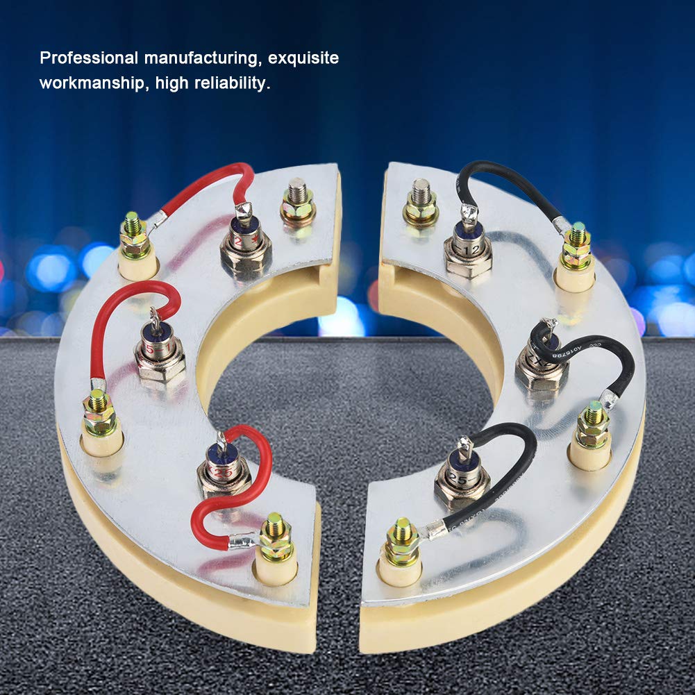 Oumefar 1200V 25A Rotating Rectifier Module Bridge Rectifier Generator Accessory Stable Diode Rectifier Kit for Brushless Generator