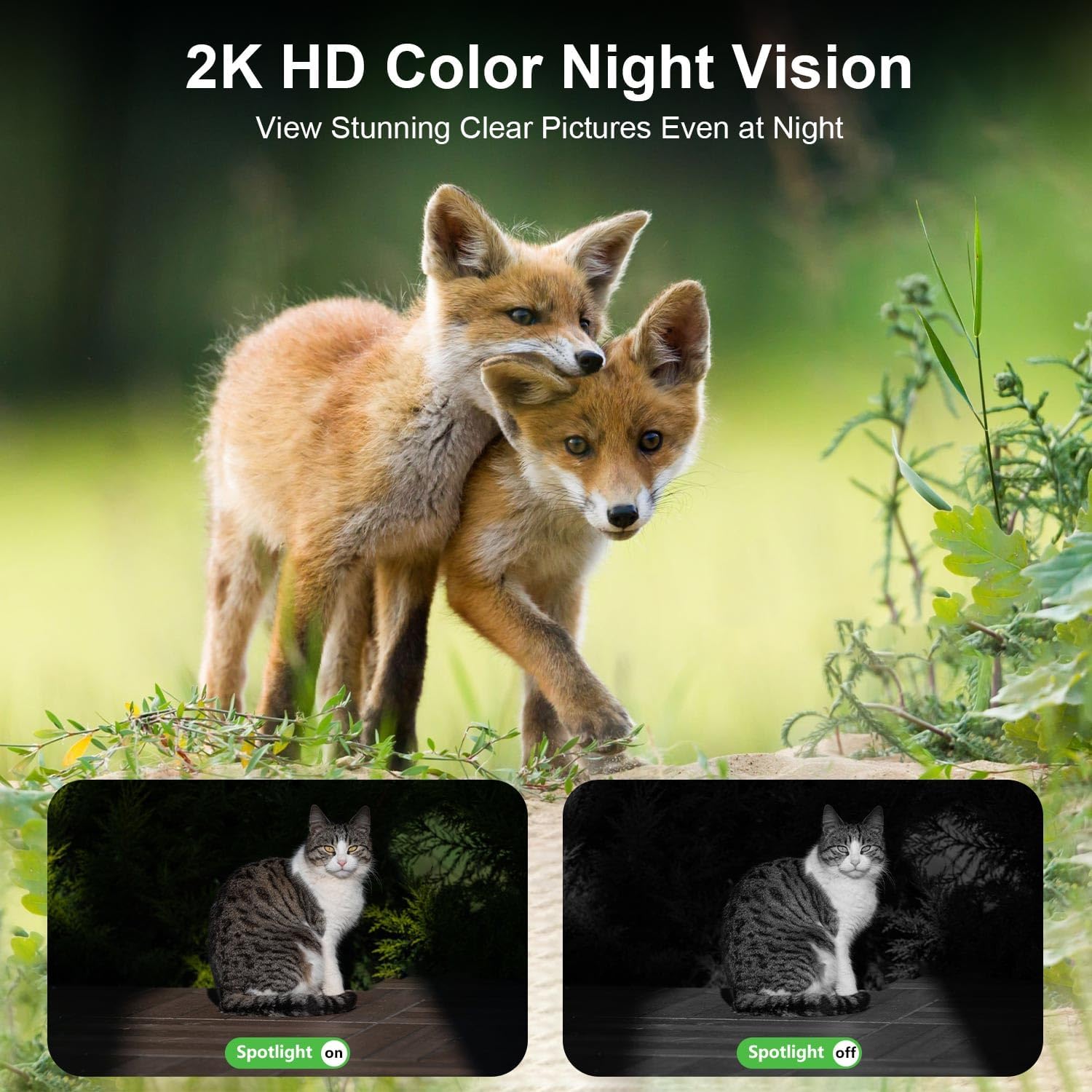 4G LTE Cellular Solar Security Camera Wireless Outdoor, No WiFi Security Camera, 64GB SD Card (2X Storage Than 32G), Off Grid 2K Color Night Vision, PIR Motion Sensor, Built-in SIM Card for Barn Farm