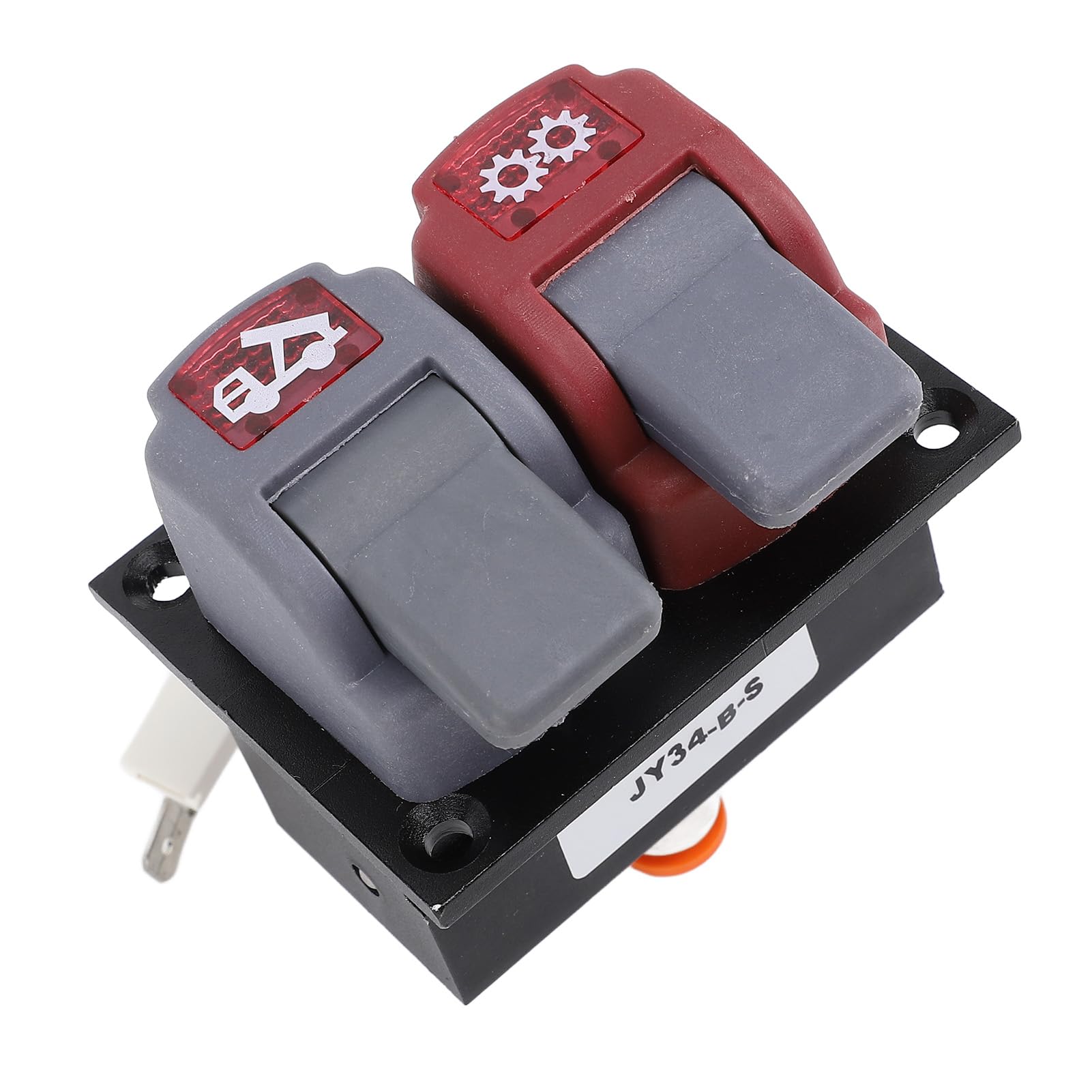 Válvula de doble control hidráulico, válvula hidráulica dual manual para semirremolques y maquinaria agrícola, accionada manualmente con 3 conexiones rápidas de aire, control de al