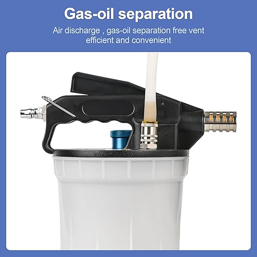 Miniatura 6 de WUODAO Kit de purgador de frenos de aire de purga de frenos de vacío 2L con extractor de líquido de frenos de 2L y botella de recarga de 1 litro,