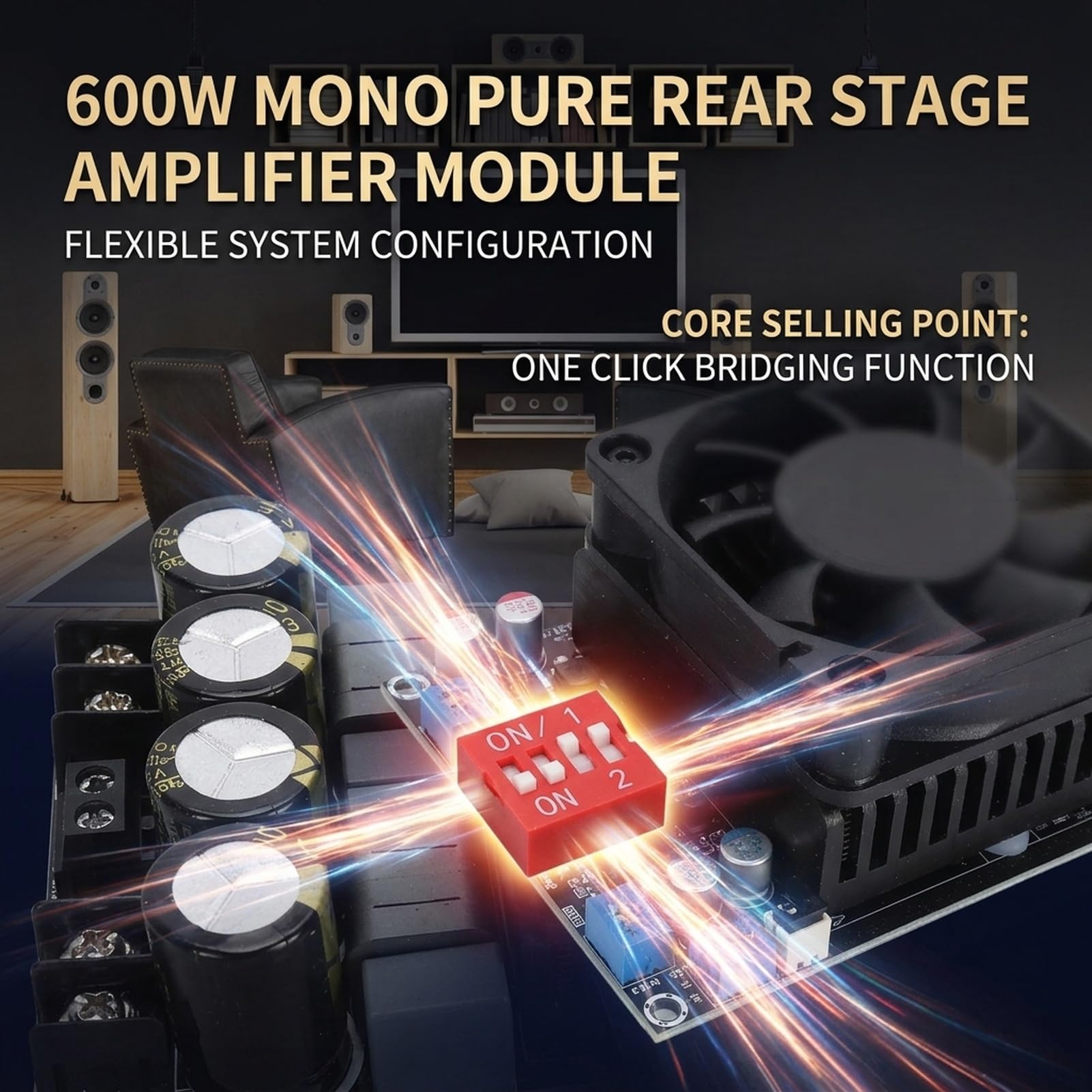 TPA3255 Scheda amplificatore 300W+300W BTL / 600W PBTL con compatibilità altoparlanti 2-8 Ohm Scheda amplificatore di potenza HiFi per componenti del metodo audio
