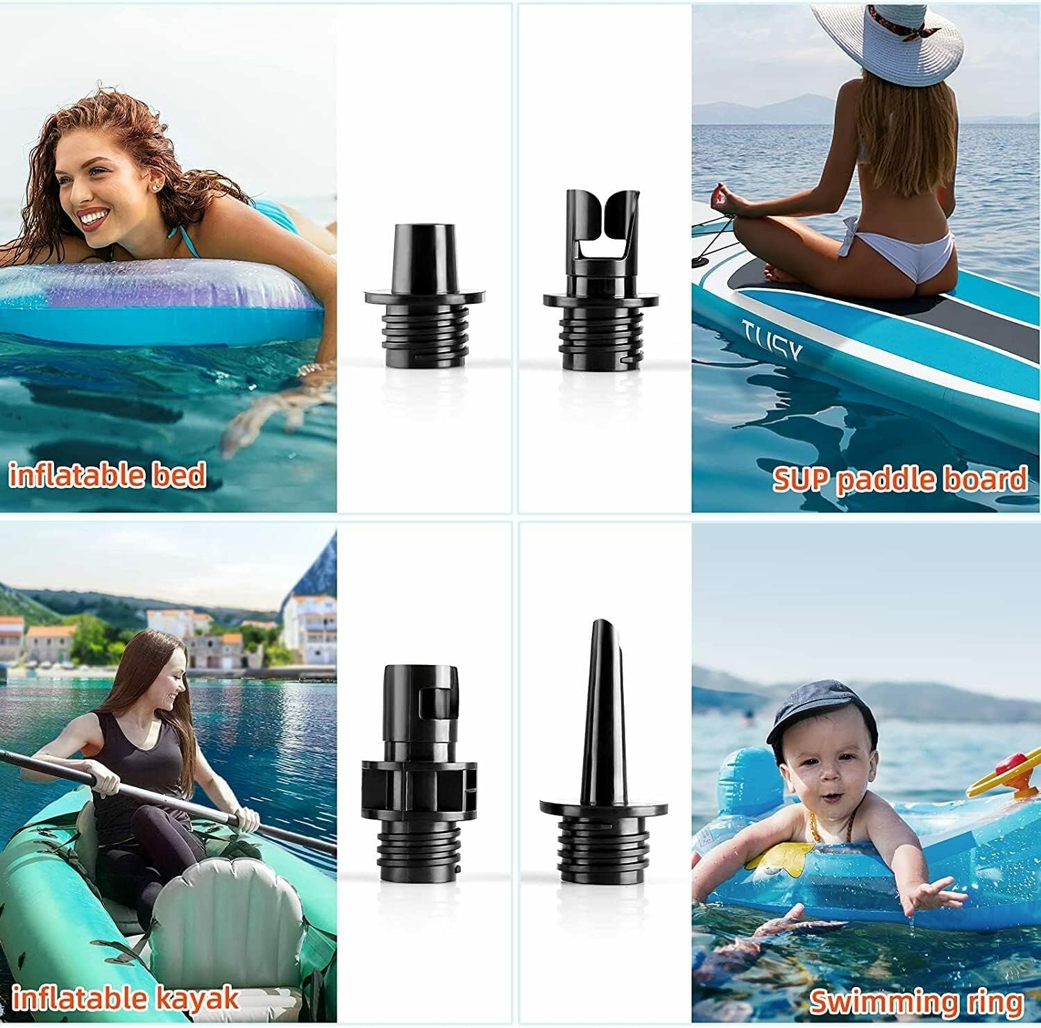 TOPUMP Bomba SUP Recargable 20PSI TPS260, Auto-Apagado, Inflado/Desinflado Doble Etapa, Type-C Para Paddle,Kayak,Ala,Cometa,Tienda,Barco,Colchón