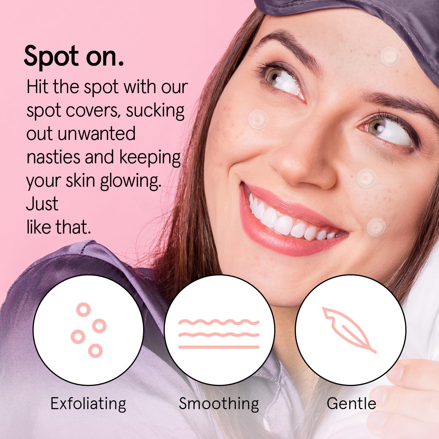 grace & stella Award Winning Spot Patches (Invisible, 36 Count), Dermatologist Tested Hydrocolloid Pimple Patches - Image 2