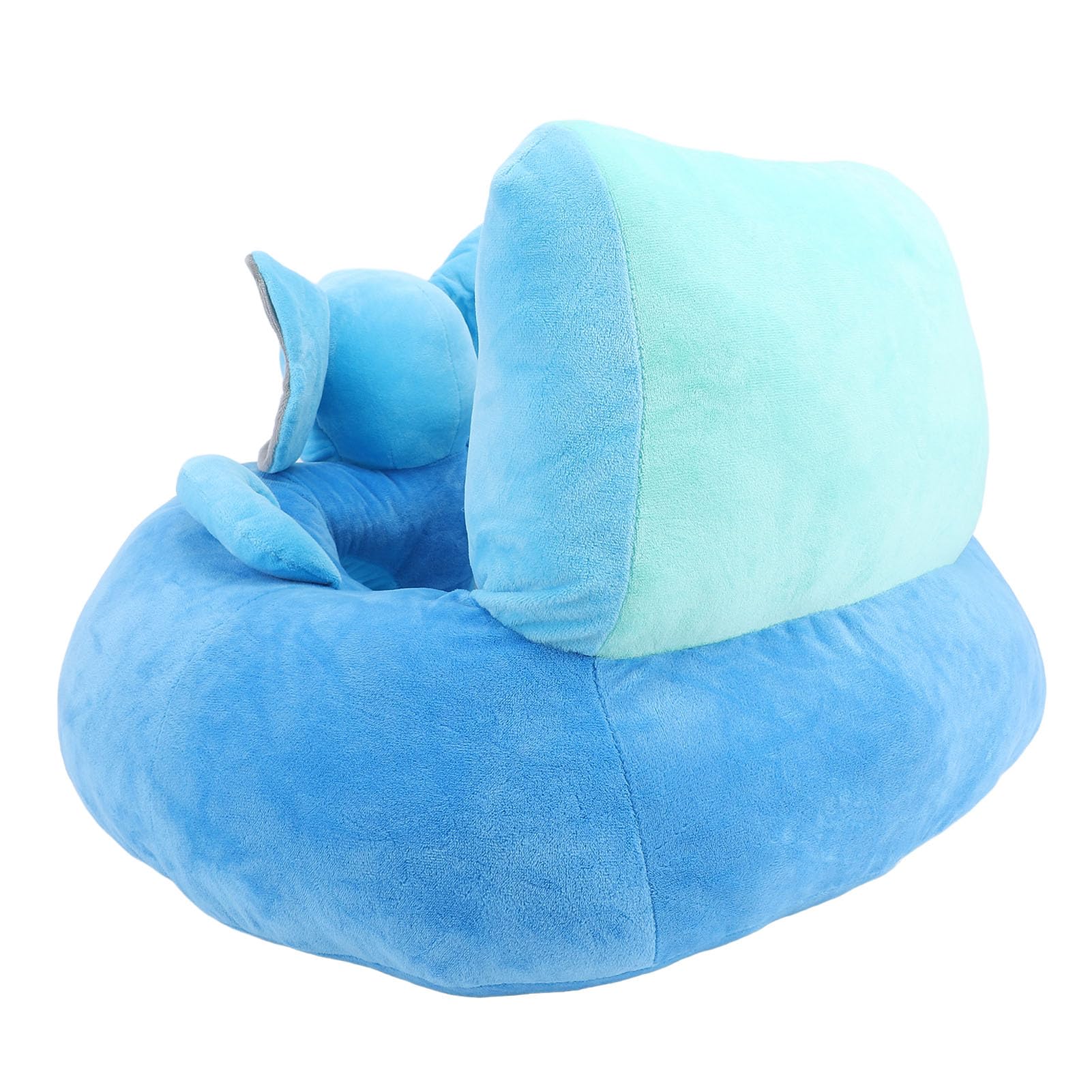 Sofa dla Niemowląt w Kształcie Słonia - Miękkie Zwierzęce, Urocze Krzesło do Nauki dla Niemowląt i Małych Dzieci, Ergonomiczne Krzesło do Siedzenia z antypoślizgową podstawą, 21,7 X 21,7 Cala