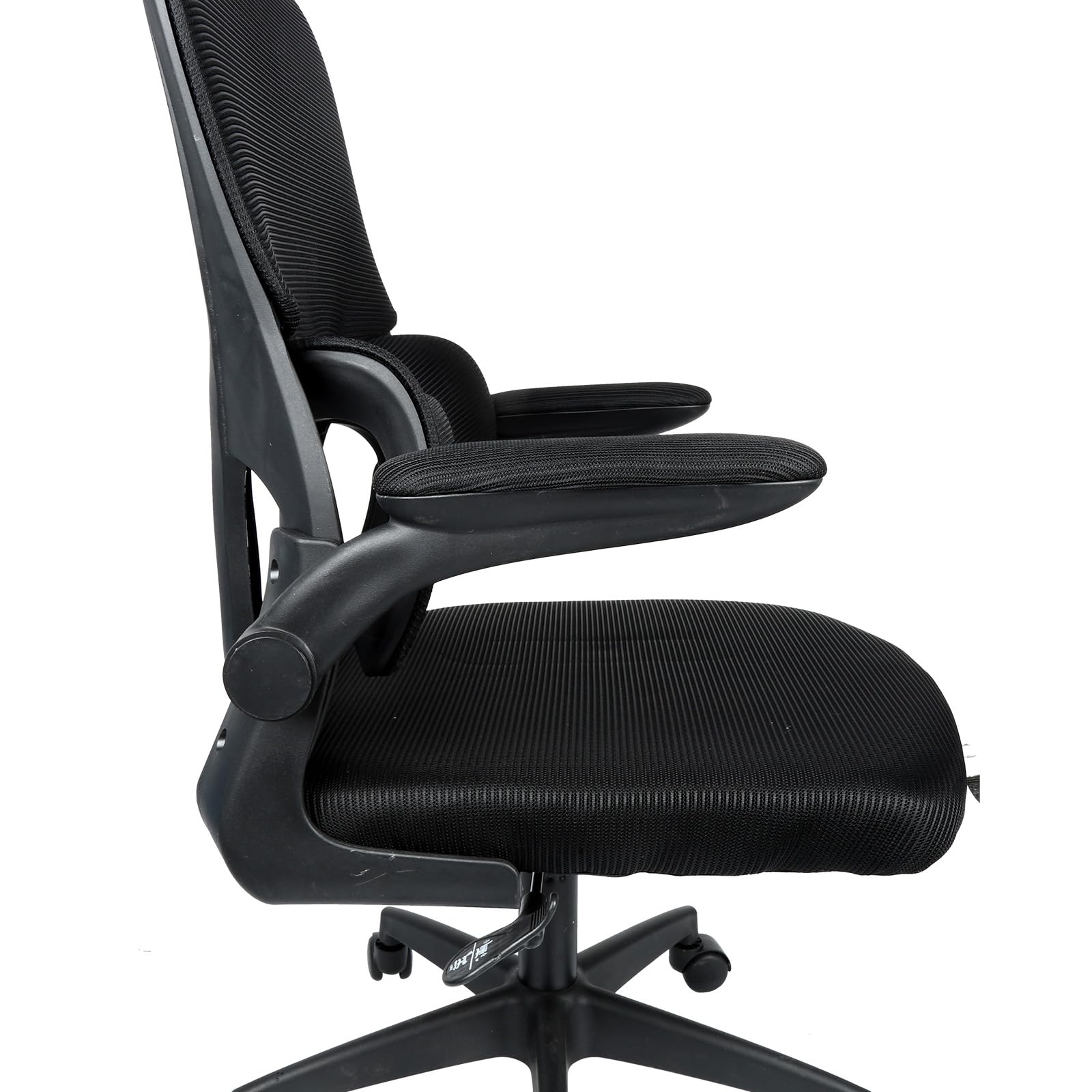 LANTUS Ergonomiczne krzesło biurowe, oddychająca siatka, regulowane podparcie lędźwiowe, oddychające siedzisko z siatki, ergonomiczne krzesło regulowane zagłówek i podłokietnik, 125 x 65,5 x 64 cm
