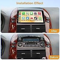 Vista 2 de Android 13 Radio estéreo para automóvil para Toyota Sienna 2004-2010, Carplay inalámbrico y Android Auto con 4G+64G soporte Bluetooth/Control
