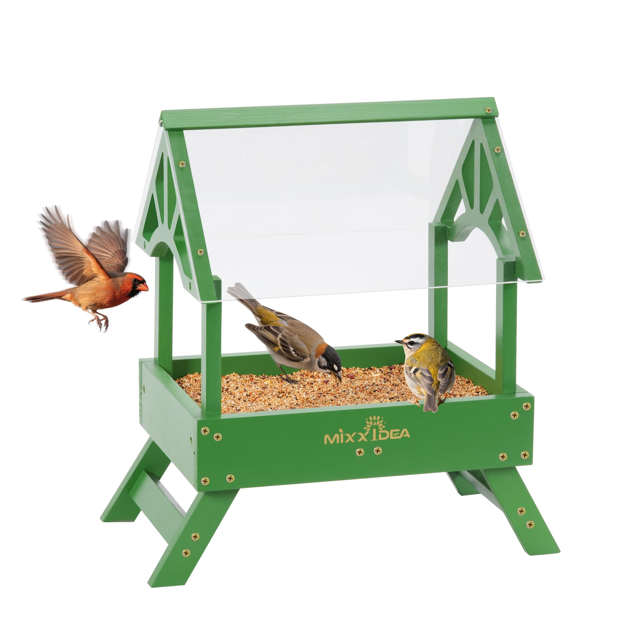 MIXXIDEA Ground Bird Feeder