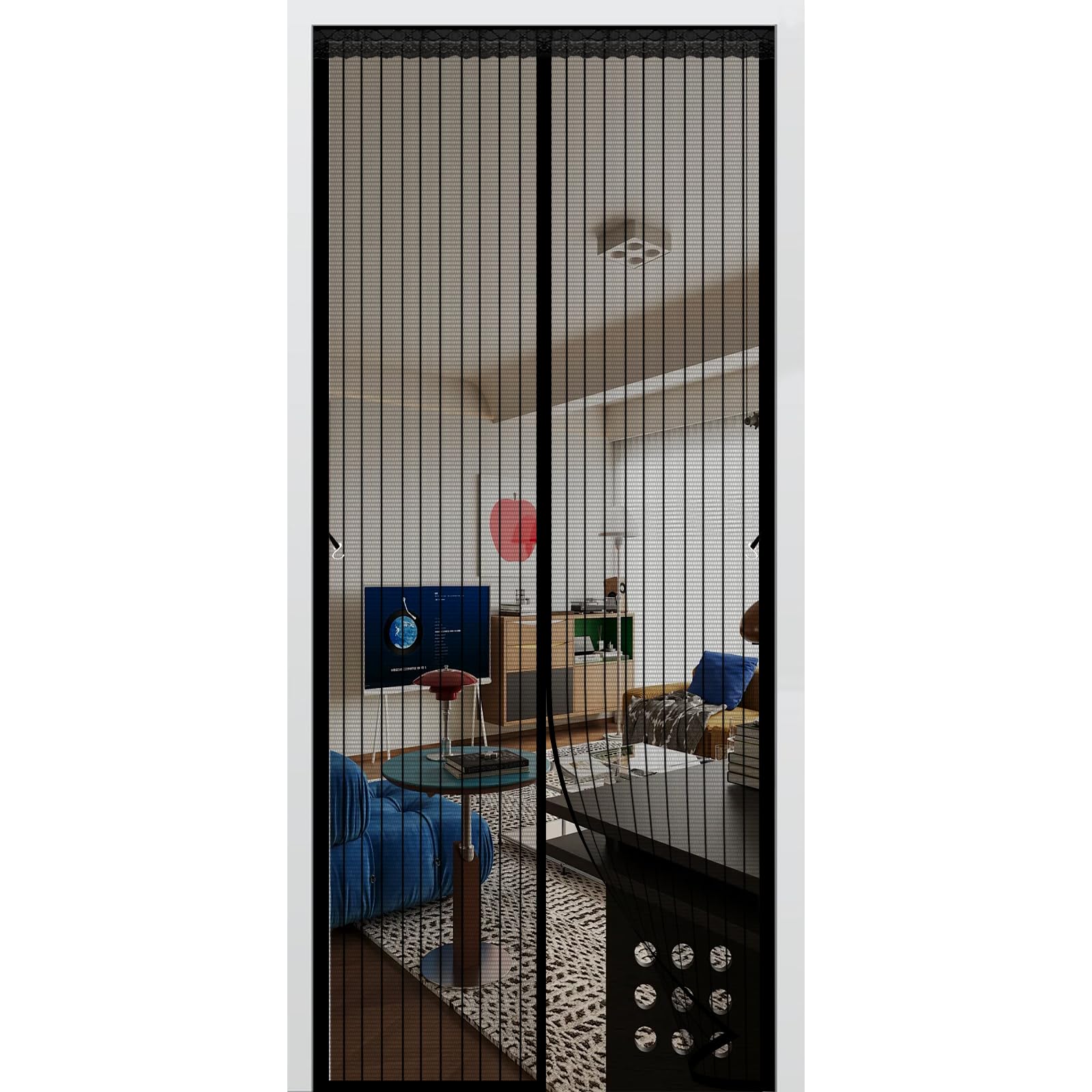 Moustiquaire porte 80 x 200 cm automatique pour stopper les insectes