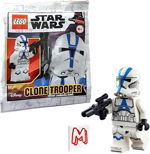 LEGO Star Wars - Minifigura de The Clone Wars - 501st Legion Clon Trooper con Blaster (75280)