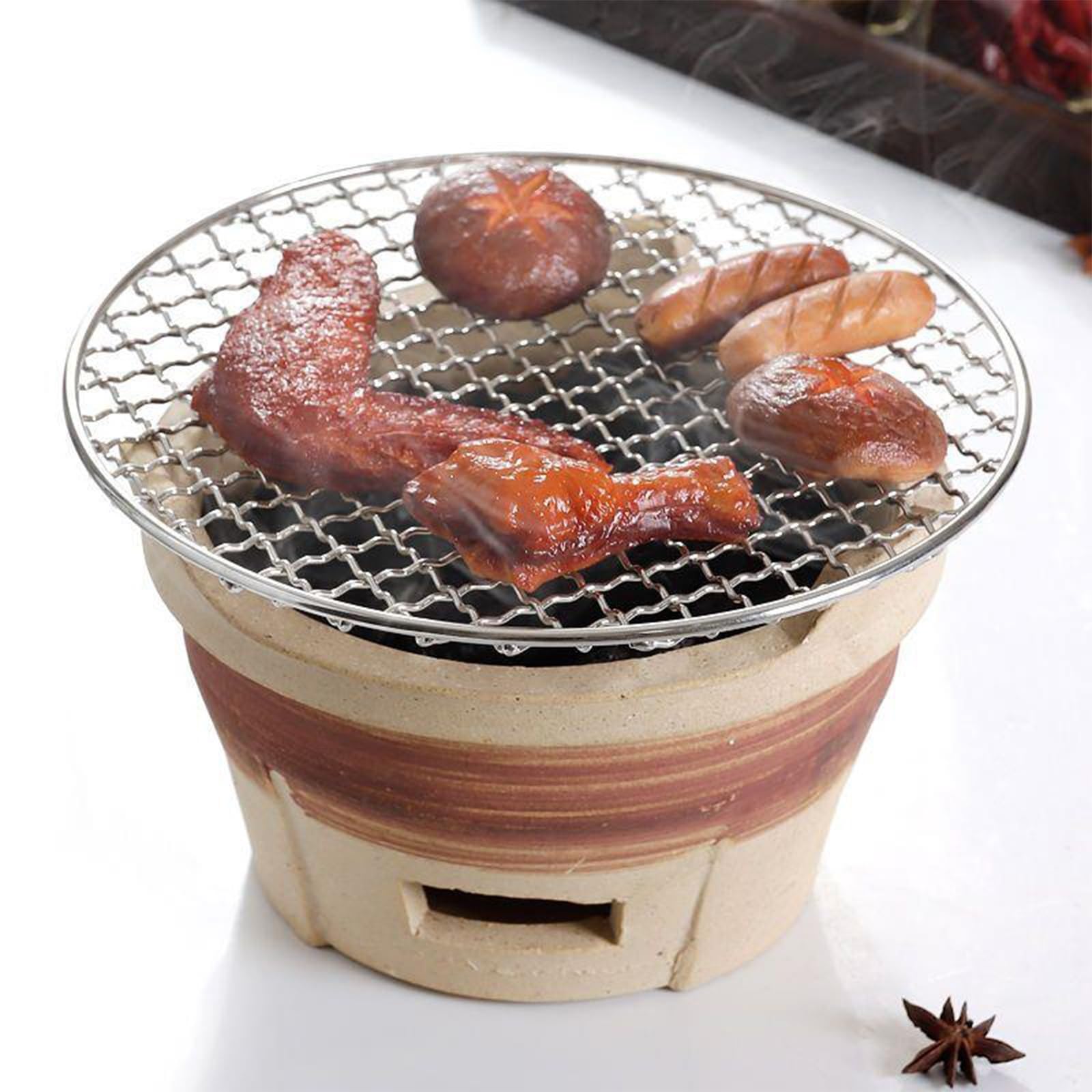 Vayeodeyu One Color Small Charcoal Grill, Portable Bbq, Camping Wood Stove, Indoor Outdoor Use, Multiple Sizes