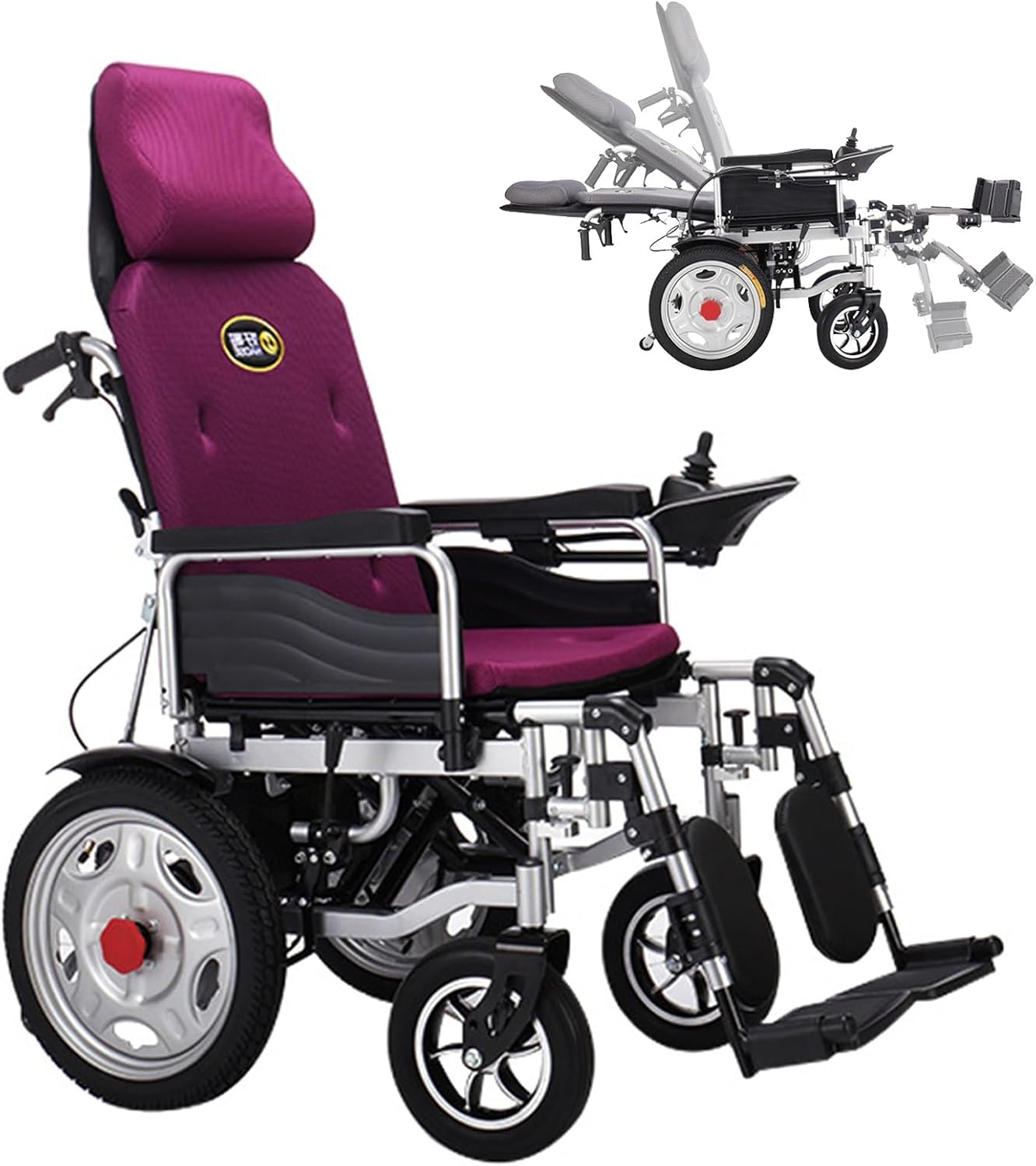 Reclining Electric Wheelchair, All Terrain Motorized