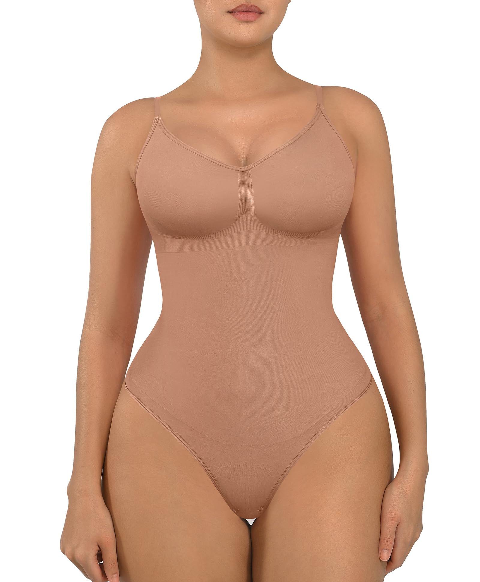 FeelinGirl Shapewear Bodysuit Tummy Control for Women Seamless Body Shaper