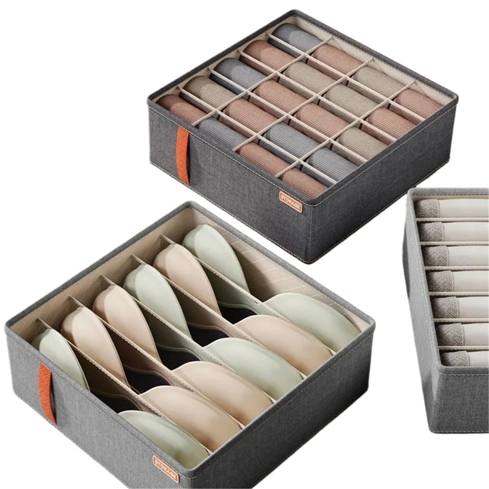 Organizzatore per cassetti della Biancheria Intima, Scatola per riporre Calzini, Reggiseno, Armadio per Camera da Letto, Abbigliamento