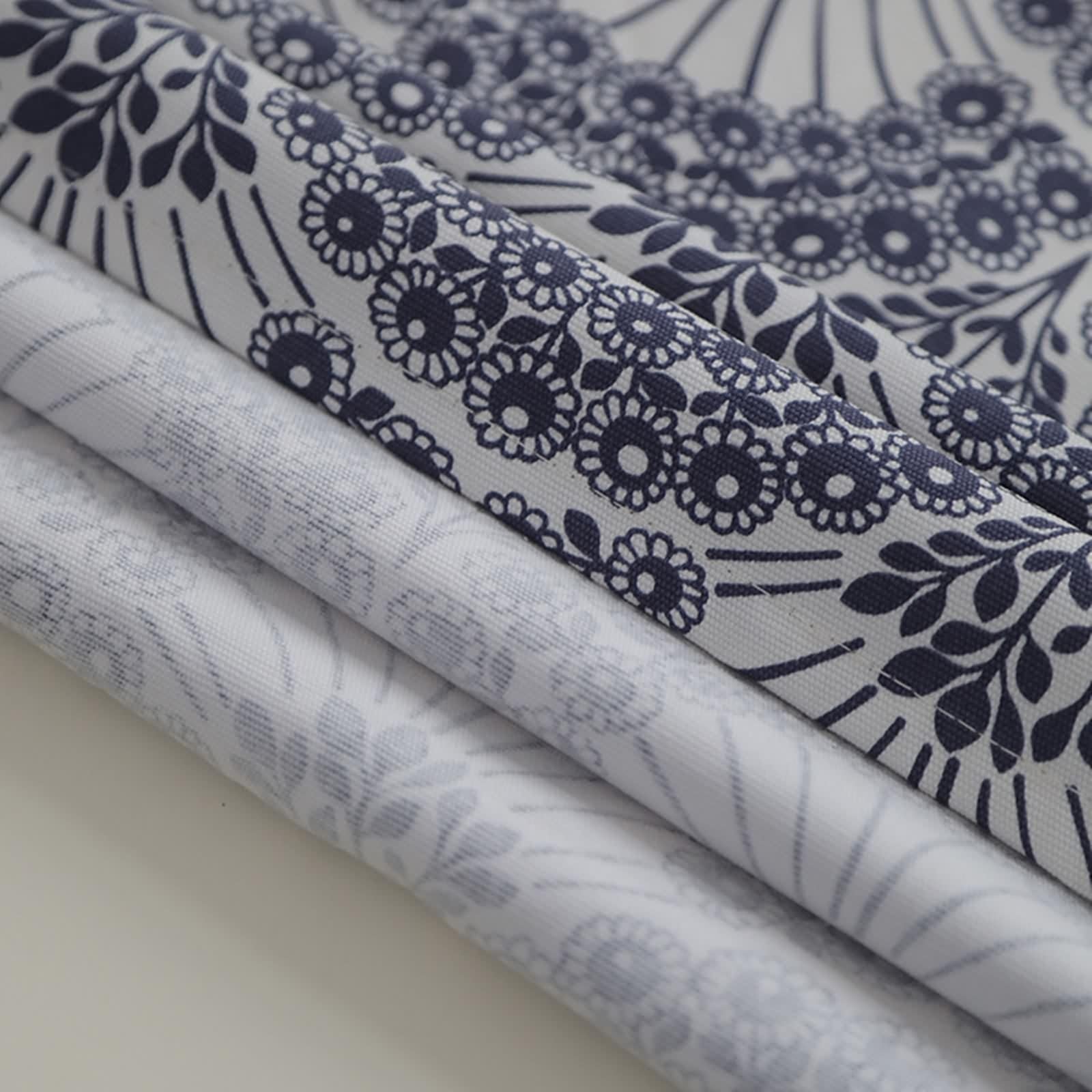 Tovaglia Cotone 90X140, Tovaglia per Festa Di Compleanno Blu Fiore Stampato Copritavolo per Soggiorno Cucina