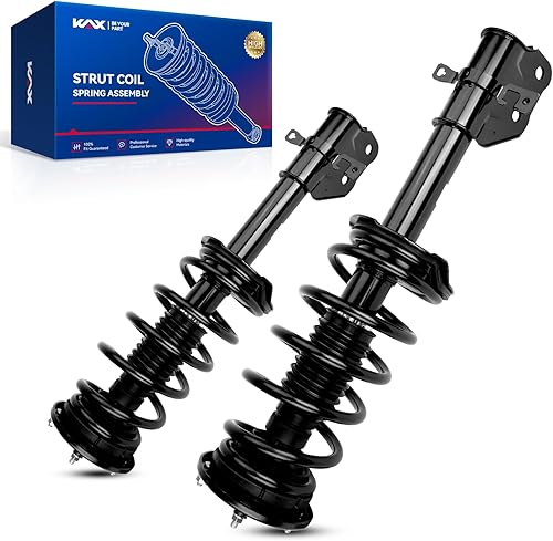 Vista 66 de KAX Puntales delanteros rápidos para 4Runner 2003-2023, Tacoma 2005-2015, FJ Cruiser 2007-2014 Conjunto completo de puntales con resorte helicoidal