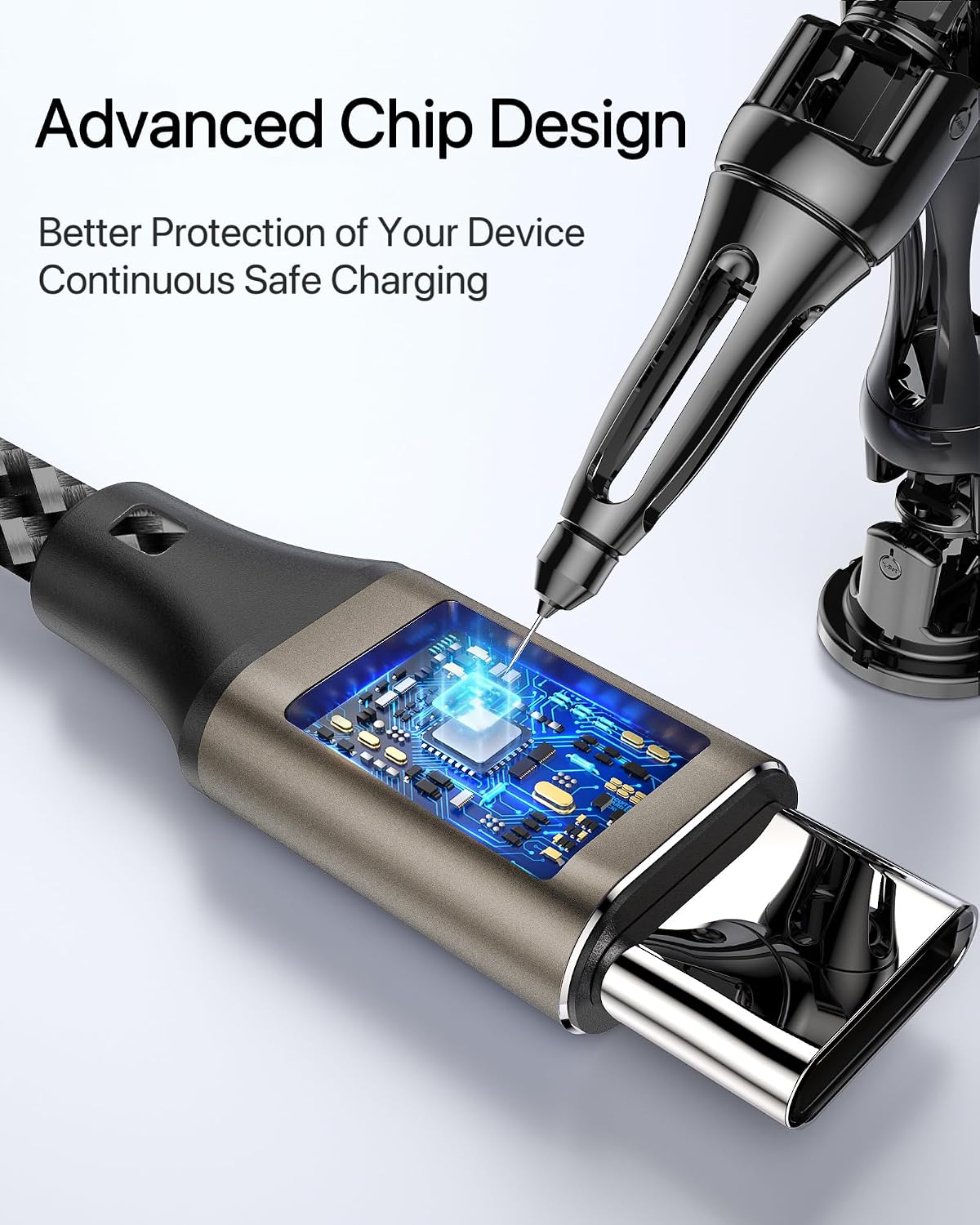 20FT USB C Cable 60W, Extra Long USB C to USB C Cable, Type C Charger Fast Charging Cord, Compatible with iPhone 17 16 15 Pro Max Plus, Samsung Galaxy, Pixel, iPad Pro/Air, MacBook Pro/Air