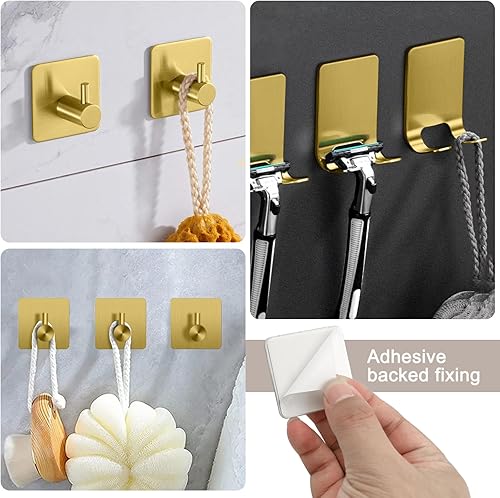 Miniatura 7 de Juego de accesorios de baño, 7 piezas de toallero de baño de acero inoxidable, incluye barras de toalla de mano de 16 pulgadas, soportes para papel