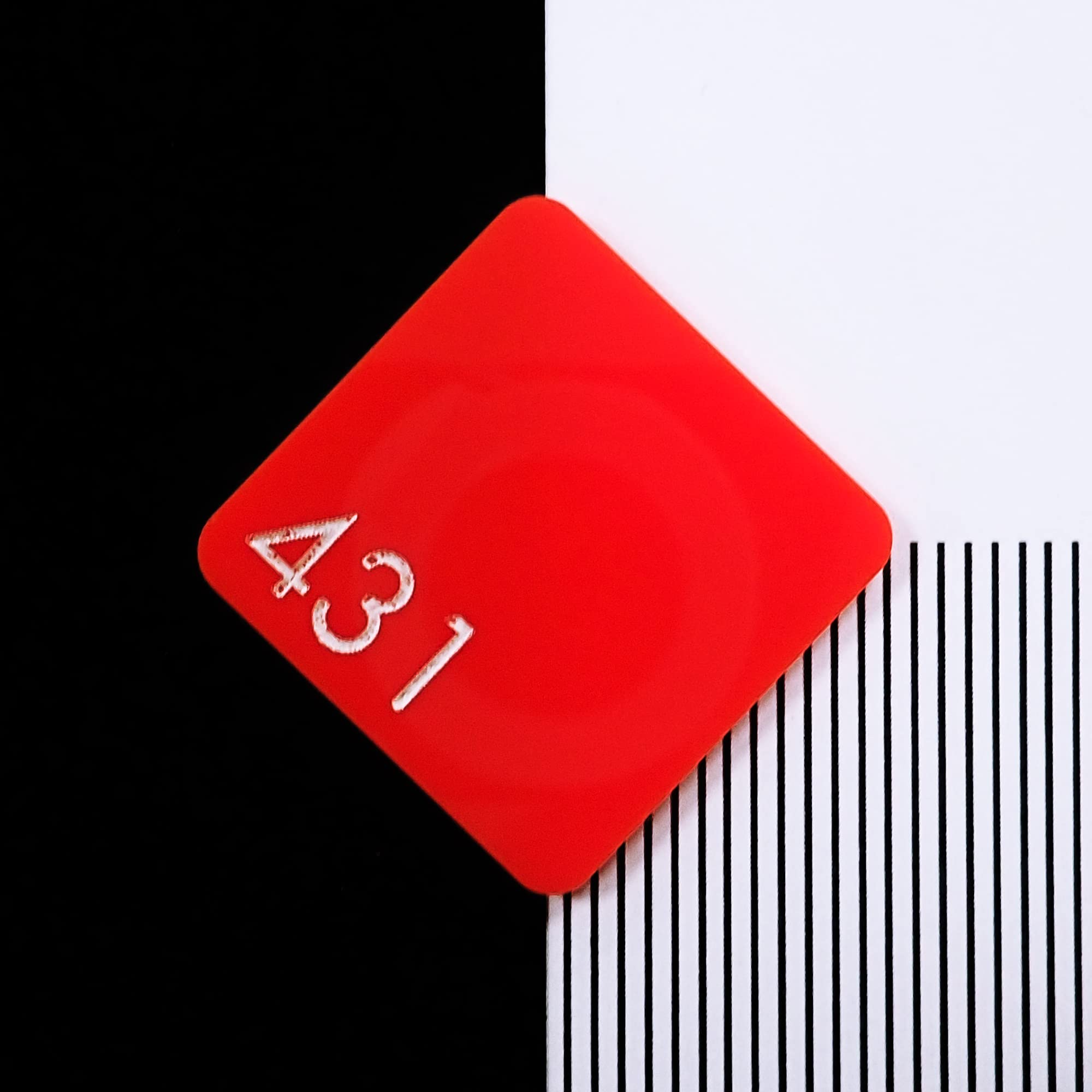 Perspex 431 Red Cast Acrylic Sheet - 600x500x3mm