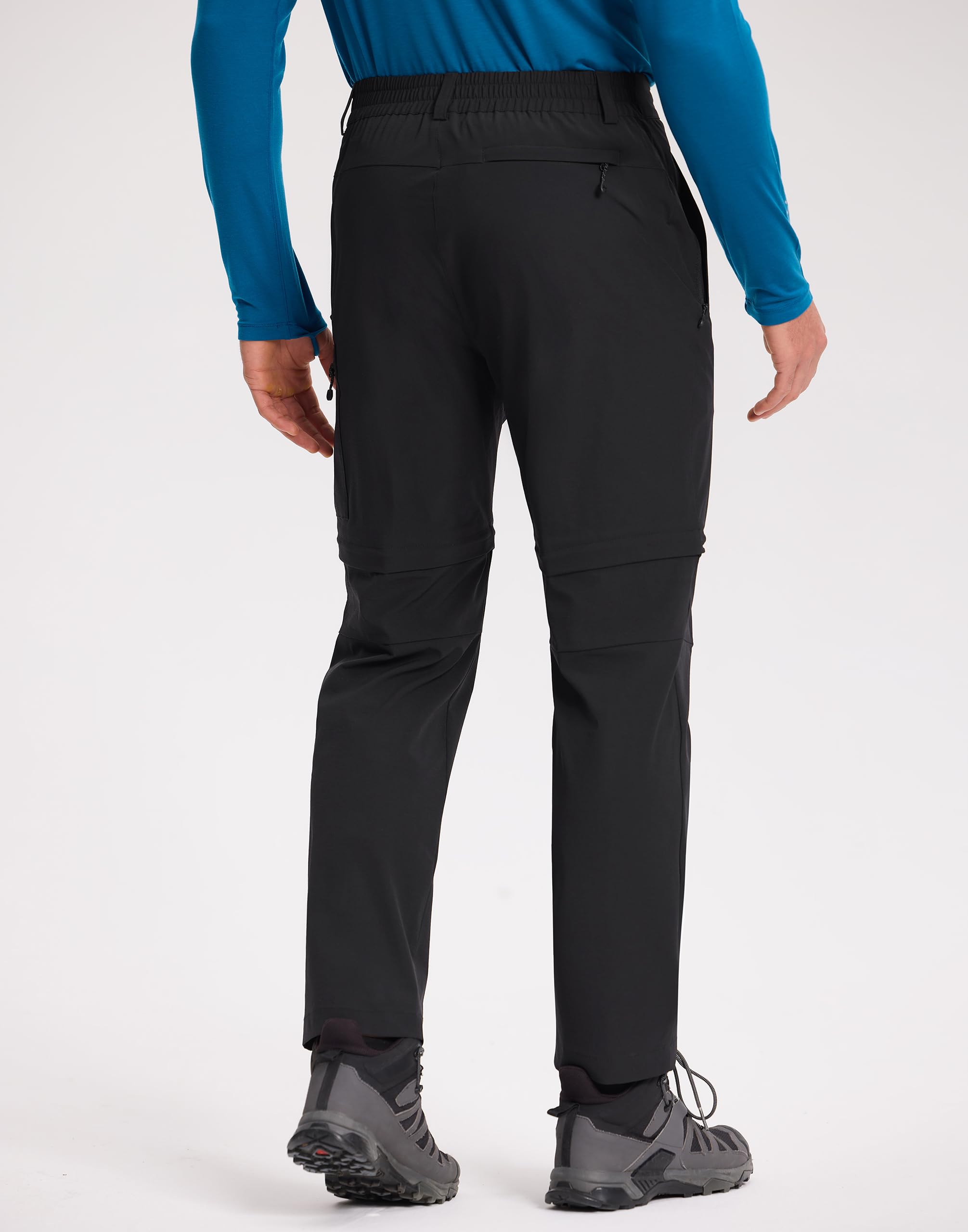 Pioneer Camp Herren Zip-Off-Wanderhose Abnehmbare Trekkinghose, Strapazierfähige Wasserabweisend Outdoorhose Schnell Trockend mit 4 Taschen fur Trekking