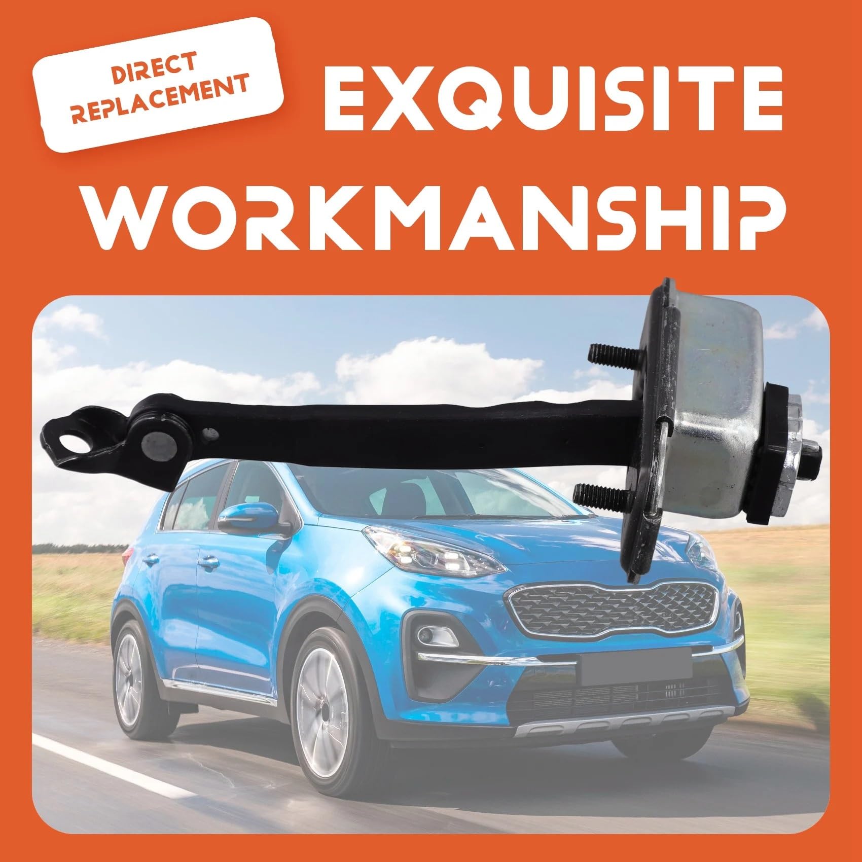 Zawias ramienia kontrolnego drzwi Dla Kia dla Sportage 2018-2021 | Ogranicznik metalowej zawiasy drzwiowej Ogranicznik paska kontrolnego 79390-D9000 Przedni prawy
