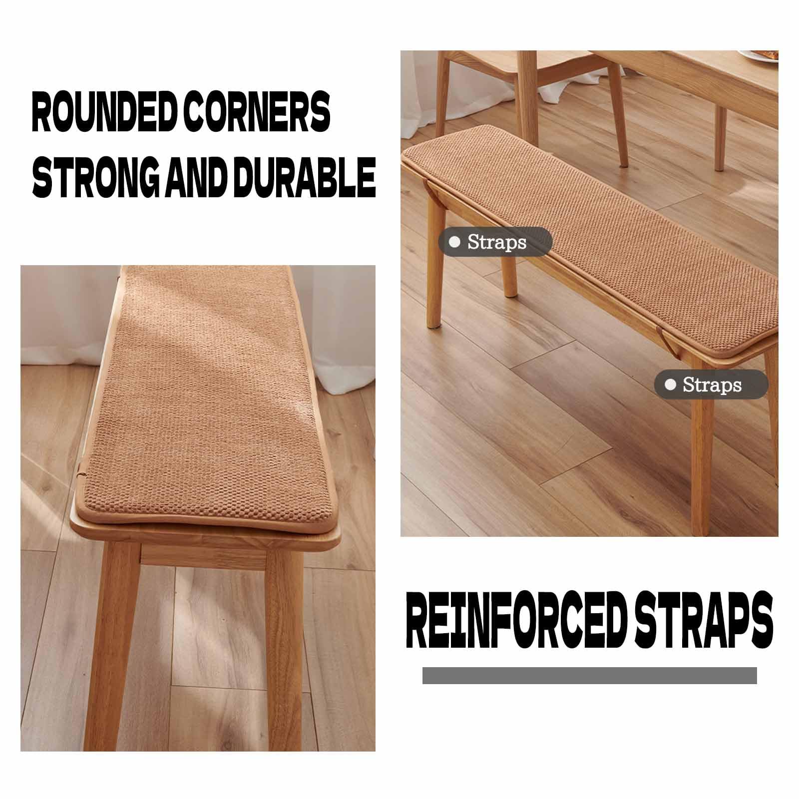 Cojín de asiento de espuma de 30 x 120 cm de grosor, suave y duradero, para comedor, patio, cerveza, jardín y salón, accesorio de apoyo y relajación para uso doméstico y exterior