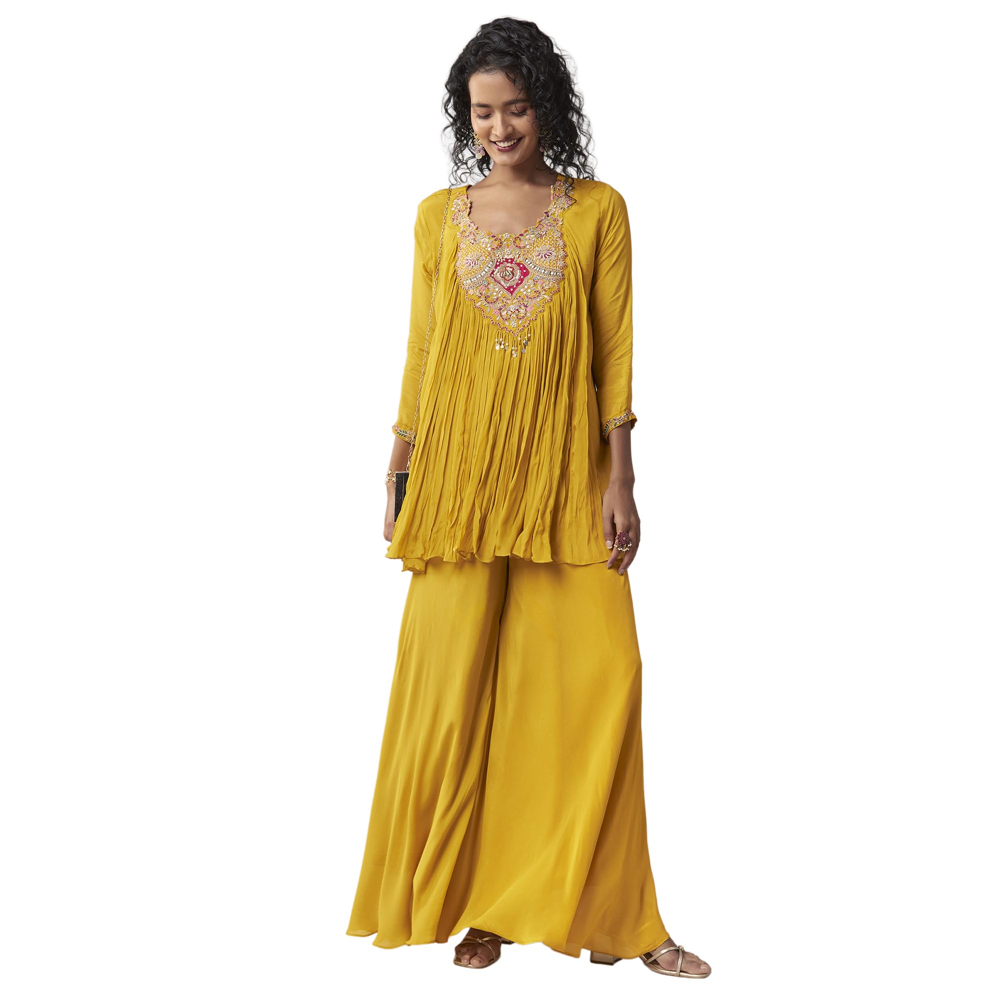 Thread & Zardosi Palazzo Suit Set-image-45
