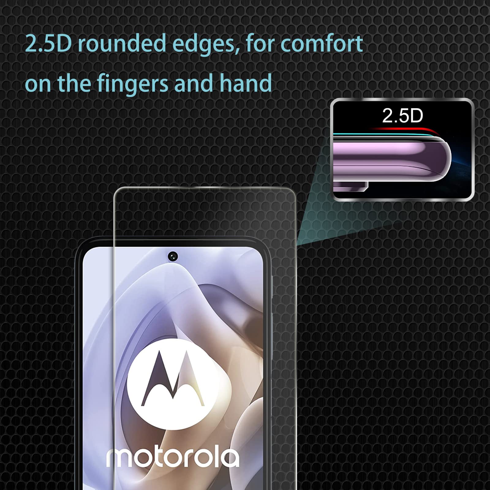 Proteggi Schermo In Vetro Temperato Per Motorola Moto G31 E G41: Trasparente E 9H - Foto 5
