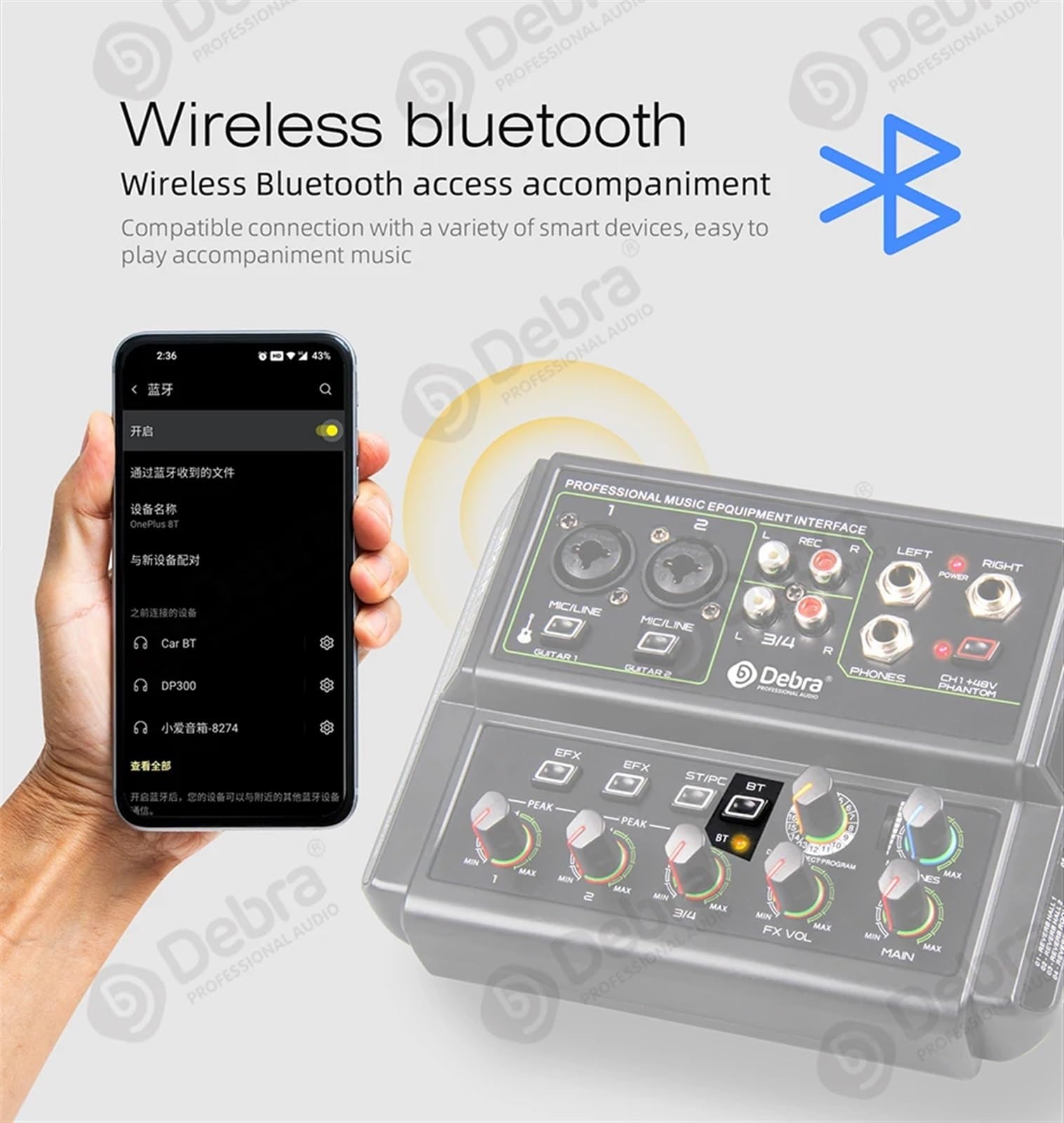 Tarjeta de Sonido de Interfaz de Audio D4-Live de 4 Canales con, alimentación Fantasma de +48 V, 16 Tipos de DSP, for transmisión en Vivo y grabación.,Gran Compatibilidad