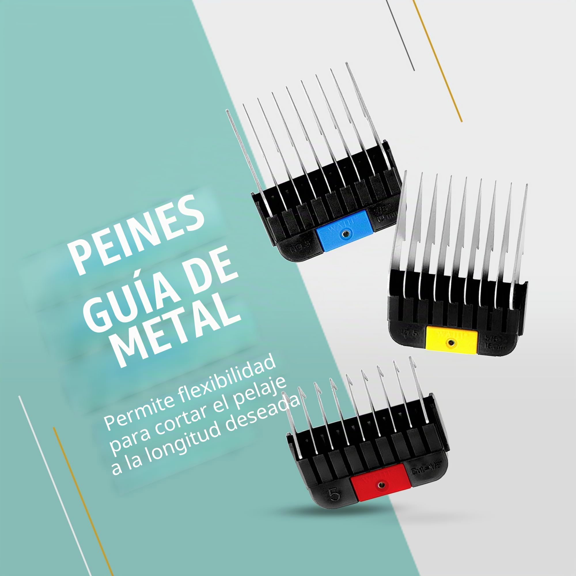 Max 60 - Herramienta profesional de aseo para mascotas - Cortadora para perros y gatos, baja vibración, ligera