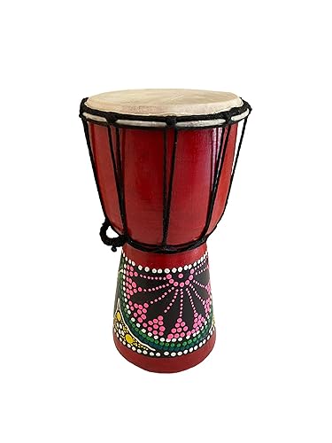 Jive Djembe Drum Solid Wood African Drum Hand Crafted - 12" High