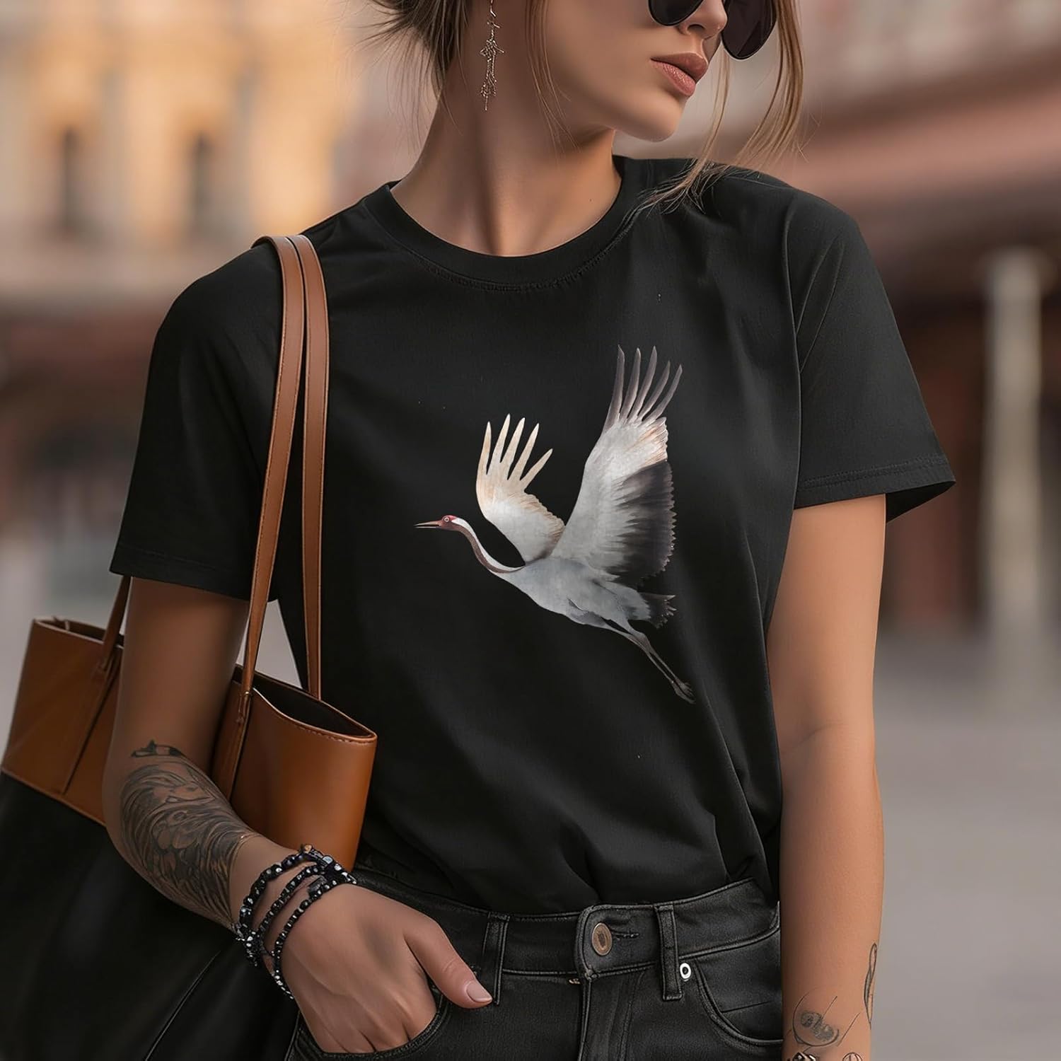 Cute Shirts for Women Solid 100% Cotton Graphic Short Sleeve Crewneck Loose Fit Hippie Soft Comfy Casual Tees - Image 2