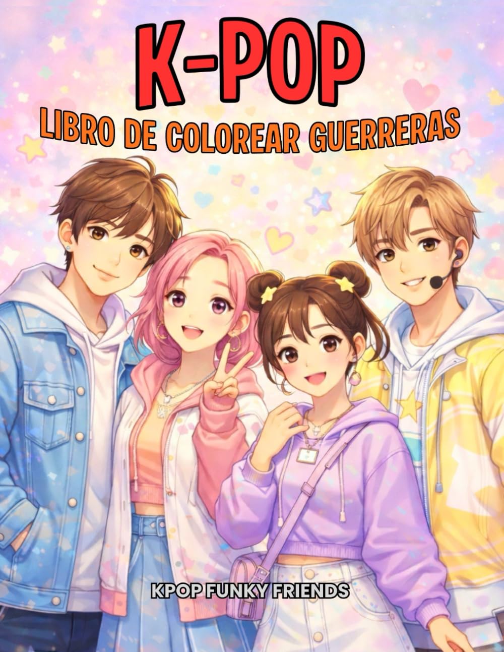 Libro de Colorear Guerreras K-Pop: Luz Estelar Hunters | An Easy Coloring Book with Cute Demon Aesthetic for K Pop Fans | Livros para Colorir para ...