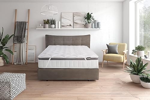 Traumnacht Komfort atmungsaktive Matratzenauflage 140x200 cm, Topper, Schoner für Matratzen
