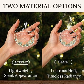 HEXMOZ Engagement Gifts for Couples, Women, Her - Engagement Ornament 2026