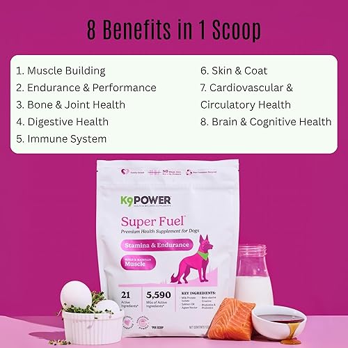 Miniatura 3 de K9 Power Super Fuel para perros de 1 libra  Aumenta los niveles de energía, apoya el crecimiento muscular y mejora la salud de las articulaciones,