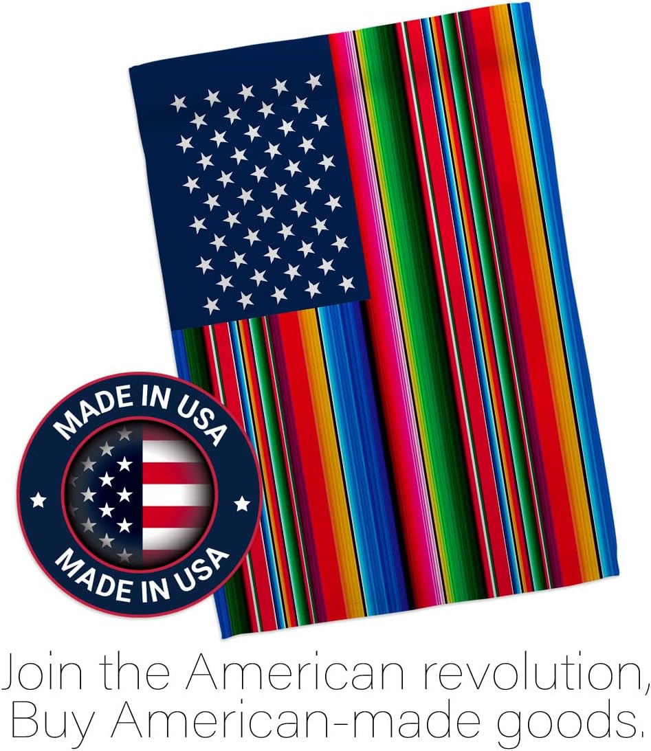 Mexican Serape Blanket House Flag - Regional US Friendship USA American Alliance World Country Particular Area - Decoration Banner Small Garden Yard Gift Double-Sided Made in 28 X 40